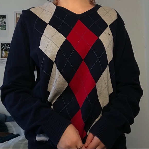 SOLD / argyle sweater - Picture 4 of 4